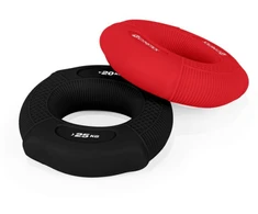 Plaštakos ir dilbio treniruoklis Gymstick Grip Rings (Spalva: Raudona)