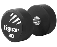 Profesionalus PU svarmuo / hantelis TIGUAR 1–70 kg (Svoris: 30 kg)