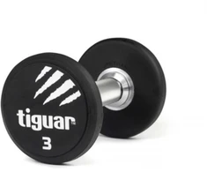Profesionalus PU svarmuo / hantelis TIGUAR 1–70 kg (Svoris: 3kg)