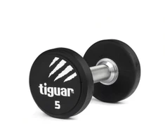 Profesionalus PU svarmuo / hantelis TIGUAR 1–70 kg (Svoris: 5kg)