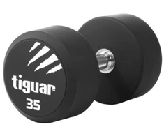 Profesionalus PU svarmuo / hantelis TIGUAR 1–70 kg (Svoris: 35 kg)