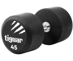 Profesionalus PU svarmuo / hantelis TIGUAR 1–70 kg (Svoris: 45 kg)