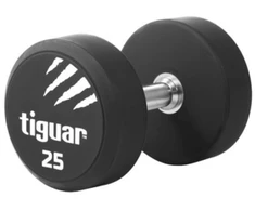 Profesionalus PU svarmuo / hantelis TIGUAR 1–70 kg (Svoris: 25 kg)