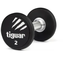 Profesionalus PU svarmuo / hantelis TIGUAR 1–70 kg (Svoris: 2kg)