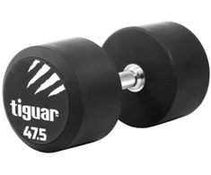 Profesionalus PU svarmuo / hantelis TIGUAR 1–70 kg (Svoris: 47.5kg)