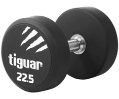 Profesionalus PU svarmuo / hantelis TIGUAR 1–70 kg (Svoris: 22.5kg)