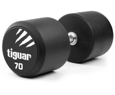 Profesionalus PU svarmuo / hantelis TIGUAR 1–70 kg (Svoris: 70 kg)