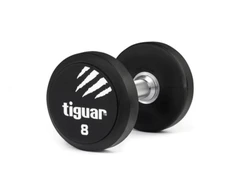 Profesionalus PU svarmuo / hantelis TIGUAR 1–70 kg (Svoris: 8kg)
