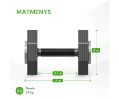 None Reguliuojamo svorio svarmuo / hantelis Tunturi Rapid Adjustable Dumbbell 20 kg