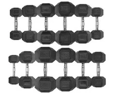 Šešiakampiai hanteliai STRONGMAN (1-50kg) (Svoris: 2 x 7,5kg)