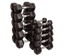 Šešiakampiai hanteliai STRONGMAN (1-50kg) (Svoris: 2 x 12.5kg)