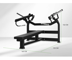 Jėgos staklės TUNTURI Platinum Horizontal Chest Press Plate loaded V-series
