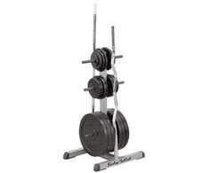 Svarmenų stovas BODY-SOLID STANDARD PLATE TREE &amp; BAR HOLDER