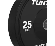 Svarmenys TUNTURI Platinum Bumper Plate Juodas (5–25 kg) (Svoris: 25 kg)