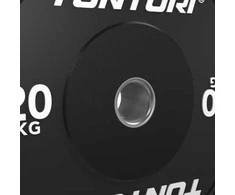 Svarmenys TUNTURI Platinum Bumper Plate Juodas (5–25 kg) (Svoris: 20 kg)