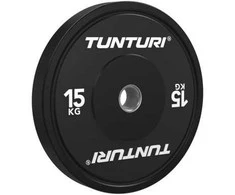 Svarmenys TUNTURI Platinum Bumper Plate Juodas (5–25 kg) (Svoris: 15 kg)