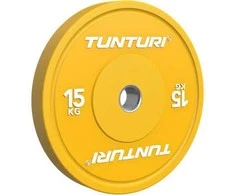 Svarmenys TUNTURI Platinum Bumper Plate Colour (5–25 kg) (Svoris: 15 kg)
