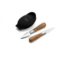 Laguiole Forged Austrių gliaudymo rinkinys Style De Vie Oyster set Olive wood