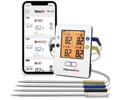 Skaitmeninis belaidis įkraunamas bluetooth maisto termometras su 4 zondais ThermoPro TP25W