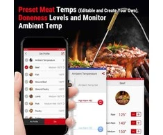 Skaitmeninis belaidis įkraunamas bluetooth maisto termometras su 4 zondais ThermoPro TP25W