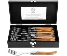 Steiko šakučių rinkinys Forged Luxury Line Olive Wood