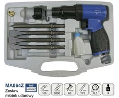 Pneumatinis kaltas Adler MA064Z + kaltų rinkinys