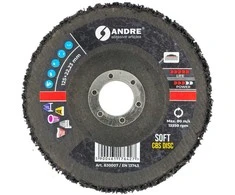 ANDRE ŠLIFAVIMO DISKAS CBS 125mm SOFT – Juodas