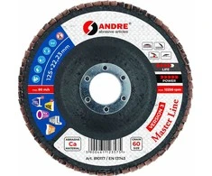 ANDRE LAMELLINIS ŠLIFAVIMO DISKAS 125mm P 60 KERAMINIS MASTER LINE III VERSIJA