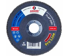 ANDRE ŠLIFAVIMO DISKAS ŽIEDLAPINIS 125mm P 60 CIRKONINIS PRO LINE I VERSIJA