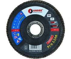 ANDRE ŠLIFAVIMO DISKAS ŽIEDLAPINIS 125mm P120 CIRKONINIS PRO LINE I VERSIJA