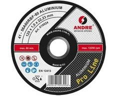 ANDRE PJOVIMO DISKAS METALUI 125 x 1,0mm ALUMINIUM PRO LINE 56A60RBF