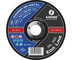 ANDRE TARCZA DO METALU 125 x 3,0mm METAL ECO LINE A30RBF