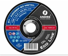 ANDRE ŠLIFAVIMO DISKAS METALUI 125 x 6,0mm METAL ECO LINE A30QBF