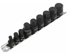ASTA Rinkinys UDAROWYCH KLUCZY NASADOWYCH HEX CALOWE 1/4" - 3/8"