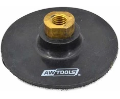 AW-Tools AWTOOLS ELASTIŠKAS DISKAS 100mm M14 SU KIBUKU POLIRAVIMO PADAMS