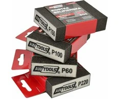 AW-Tools AWTOOLS ŠLIFAVIMO KALADĖLĖ 100x70x25mm P 60