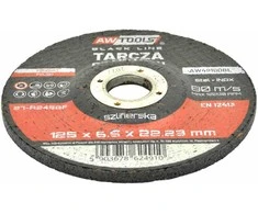 AW-Tools AWTOOLS ŠLIFAVIMO DISKAS METALUI 125*6,5mm Juodas LINE