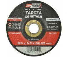 AW-Tools AWTOOLS ŠLIFAVIMO DISKAS METALUI 125*6,5mm Juodas LINE