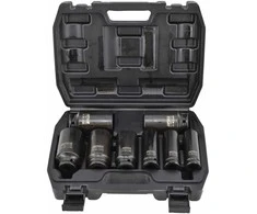 AW-Tools Smūginių galvučių rinkinys AWTools AW38790BL; 1/2''; 17-38 mm; 8 vnt.