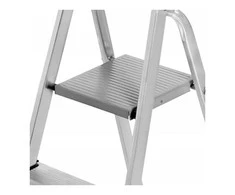AW-Tools Aliuminio laisvai pastatomos kopėčios su platforma 1x3 125 kg