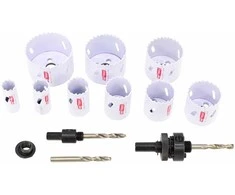 AW-Tools Gręžimo karūnų komplektas AWTools AW49468BL; 19-64 mm; 40 mm; 13 vnt.