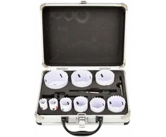 AW-Tools Gręžimo karūnų komplektas AWTools AW49459BL; 22-64 mm; 8 vnt.
