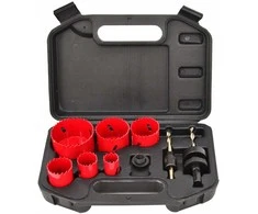 AW-Tools Gręžimo karūnų komplektas AWTools AW49659; 22-64 mm; 40 mm; 8 vnt.
