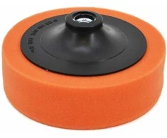 AW-Tools AWTOOLS DISKAS 125mm POLIRAVIMO KEMPINĖ ORANŽINĖ M14 VIDUTINIO KIETUMO