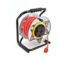 AW-Tools AWTOOLS pratęsimas BUGNAS METAL Raudonas HEAVY DUTY 25m 3x2,5 mm 16A / 3680W / IP44