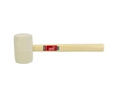 AW-Tools AWTOOLS GUMINIS PLAKTUKAS SU MEDINE RANKENA, Baltas 900g