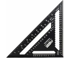 AW-Tools AWTOOLS aliuminio dailidės kvadratinis 12" juodos linijos