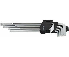 AW-Tools AWTOOLS KLUCZE IMBUSOWE SZEŚCIOKĄTNE Z KULKĄ / 1,5-10mm / 9 vnt. 1.5/2/2.5/3/4/5/7/8/10mm DŁUGIE