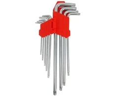 AW-Tools AWTOOLS RAKTAI IMBUSINIAI TORX/T10-T50/ 9vnt./ LABAI ILGI Juodas LINE