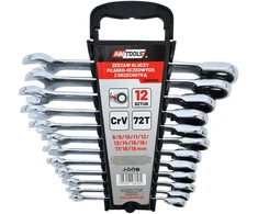 AW-Tools Kombinuotas raktas su terkšle AWTools AW39999; 8-19 mm; 12 vnt.